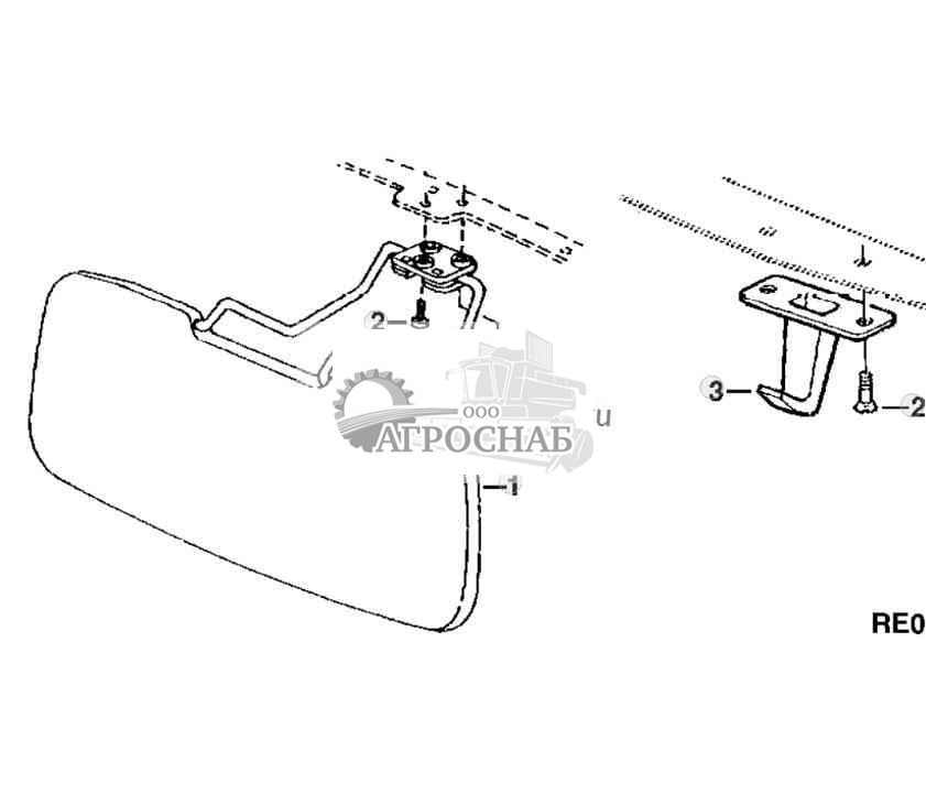 SUN VISOR AND CLOTHES HOOK 